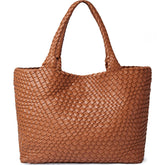Woven Tote Bag - Large Shoulder Handbag