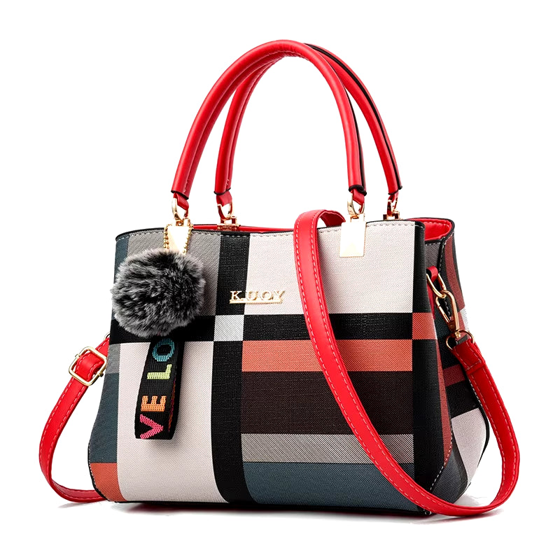Ladies Handbag Elegant Designer Look PU Leather Crossbody Bag Shoulder Bag Top-Hand Tote Bag