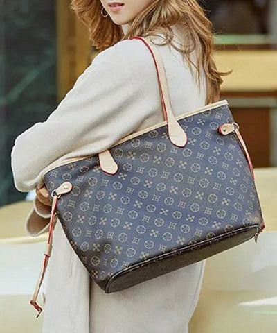 Ladies' Large Capacity Tote Bag - Fashionable Floral Design