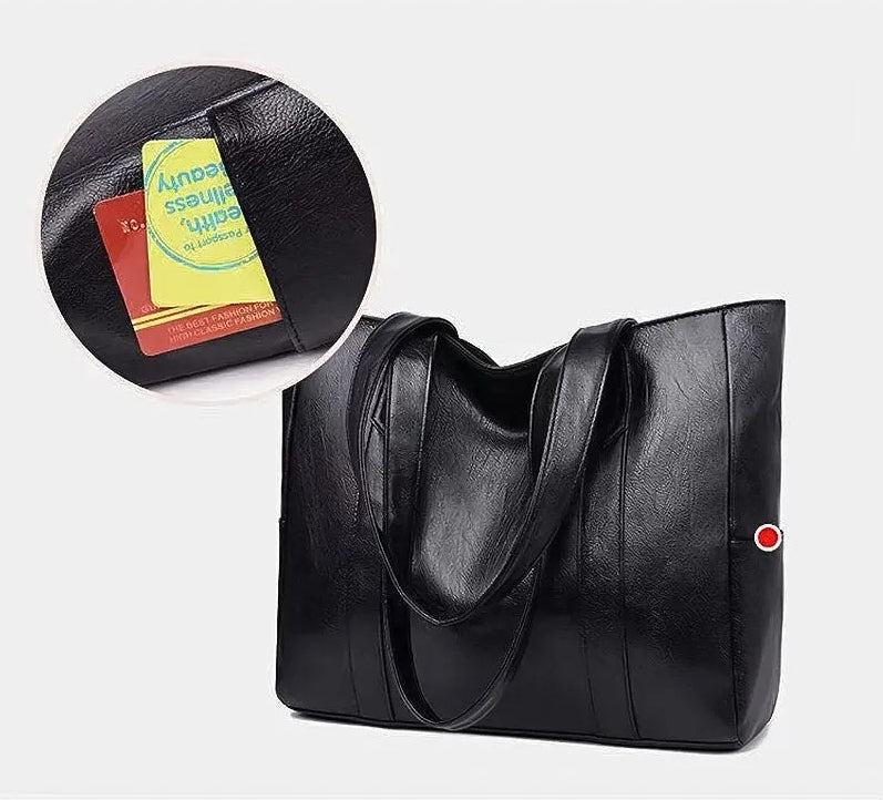 Ladies' Retro Tote Bag - Vintage Large Shoulder Bag