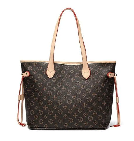 Ladies' Large Capacity Tote Bag - Fashionable Floral Design