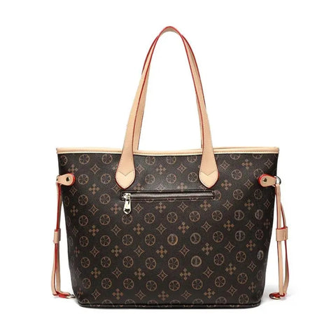 Ladies' Large Capacity Tote Bag - Fashionable Floral Design