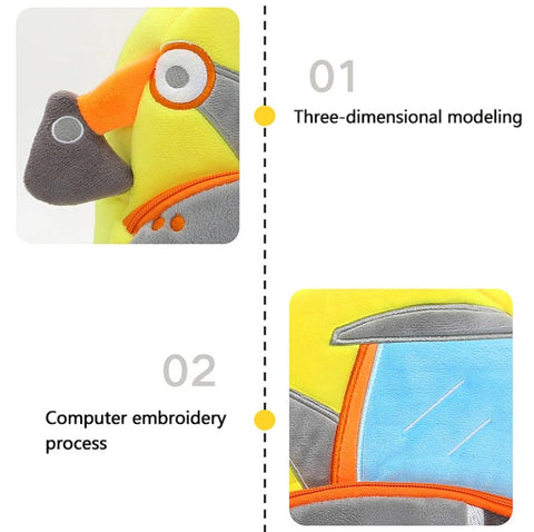 Children's Plush Backpack - 16 Different Work Machine Models
