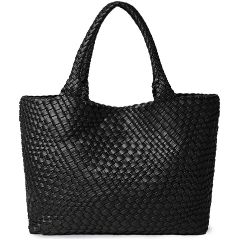 Woven Tote Bag - Large Shoulder Handbag