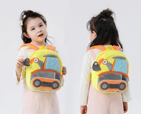 Children's Plush Backpack - 16 Different Work Machine Models