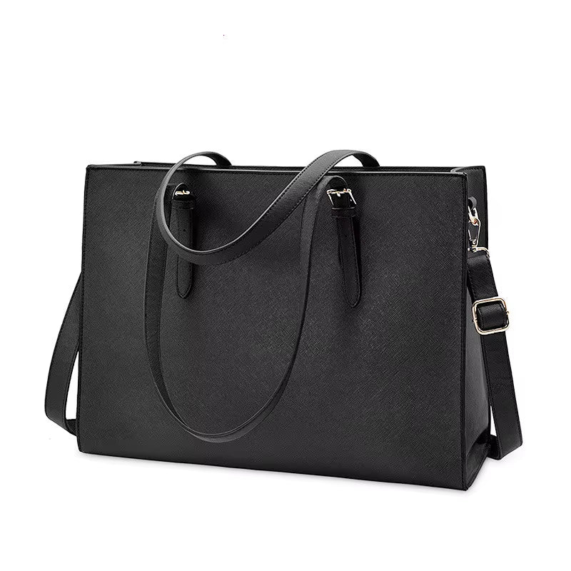 Ladies Laptop Bag - Large Capacity Business Tote Handbag