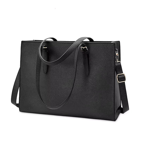 Ladies Laptop Bag - Large Capacity Business Tote Handbag