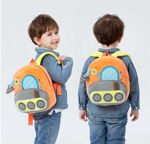 Children's Plush Backpack - 16 Different Work Machine Models