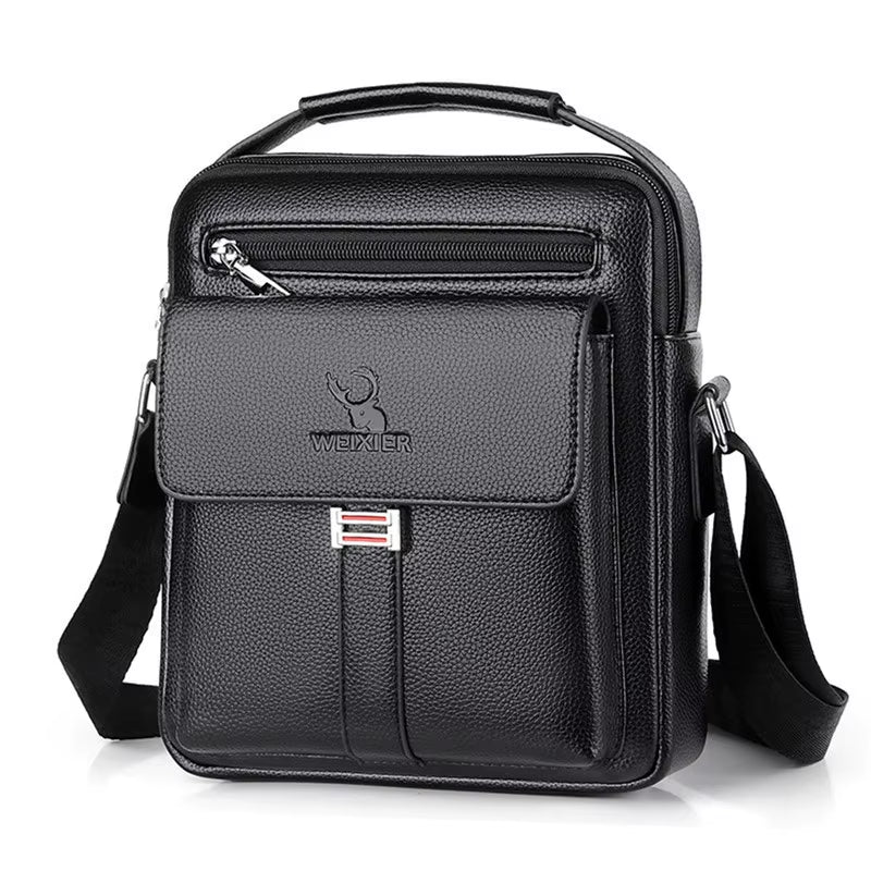 Men's HQ PU Leather Bag Crossbody Shoulder Bag Tote Fashion Business Use Suitable for 9.1 inch IPAD Messenger Bag 