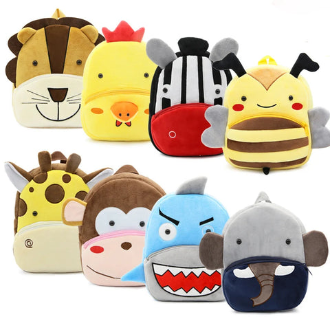 Cartoon Plush Children Backpacks Kindergarten Schoolbag Animal Kids Backpack Children School Bags Girls Boys Backpacks