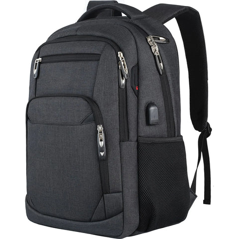 Large Capacity Men Backpack. Suitable for 15.6 Inch Laptop, IPAD or Tablet. Highly versatile use as Travel, Urban, Business, School, Casual, Outdoor and Sports bag. Ergonomic design, USB Port, durable material, water resistant.