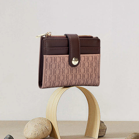 Women Universal Wallet - Fashion Classic Retro, Designer Look, Letter Printed, Portable Card Bag, Wallet