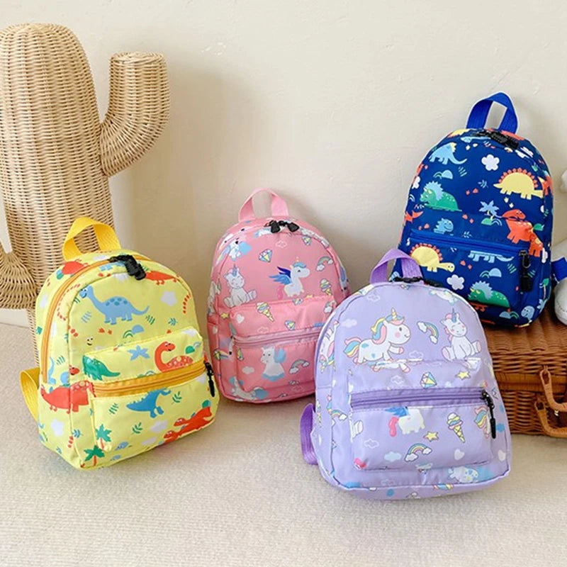 Children's Cartoon Dinosaur Backpack, Cute schoolbag for kindergarten and primary school, waterproof kids bookbags, Animal Bag for boys and girls 