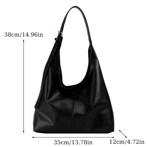 Ladies' Shoulder Bag - Retro Large Tote Bag