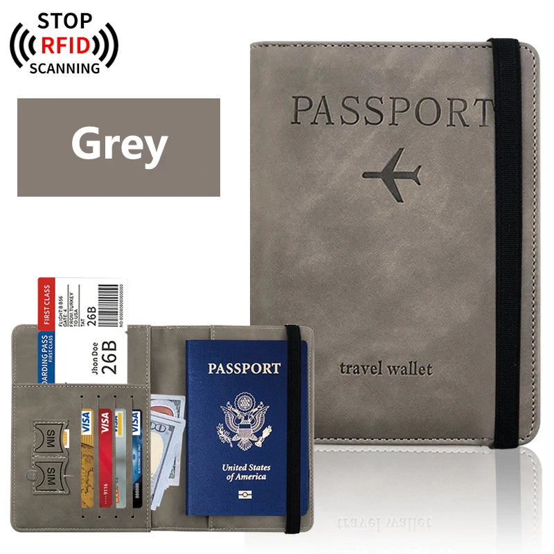 Passport Holder for Travel Essentials Passport Wallet Cover Case for Travel Accessories, Passport Book Holders for Women and Men