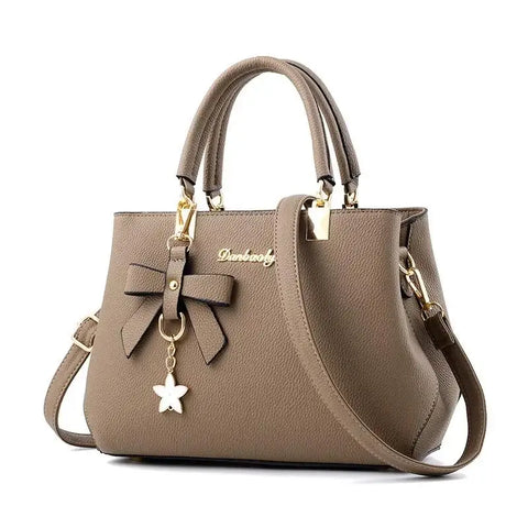 Ladies Messenger Bag with Flower Pendant Designer Look Crossbody Shoulder Bags 2025
