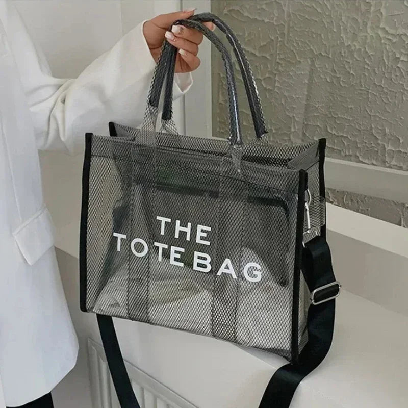 Ladies' Shoulder Tote Bag - Stylish, Clear, Crossbody Bag  