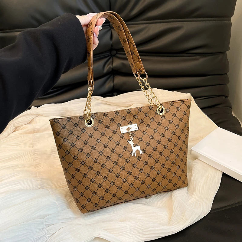 2025 Summer New Presbyopic Handbag Shoulder Bag Large Capacity Tote Bag Women'S Bag