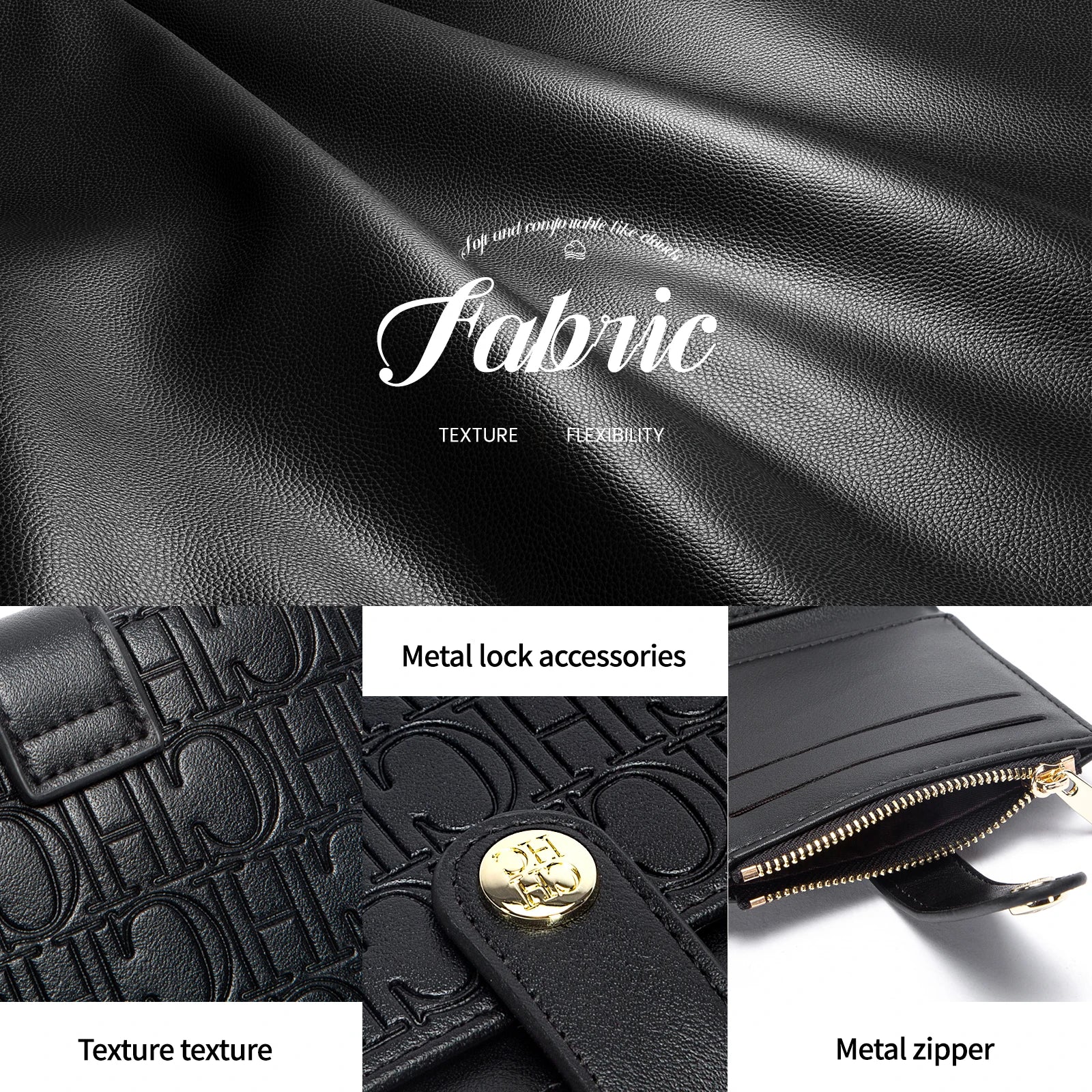 Women Universal Wallet - Fashion Classic Retro, Designer Look, Letter Printed, Portable Card Bag, Wallet