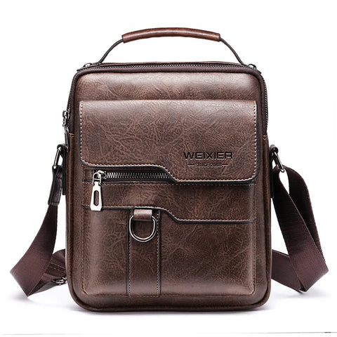 Men Crossbody Bag, Men Shoulder Bag with Top Handle, Top Selling Model, Designer Brand Look, Zipper Handbags, Large Capacity PU Leather Bag for Male Messenger Tote Bags 