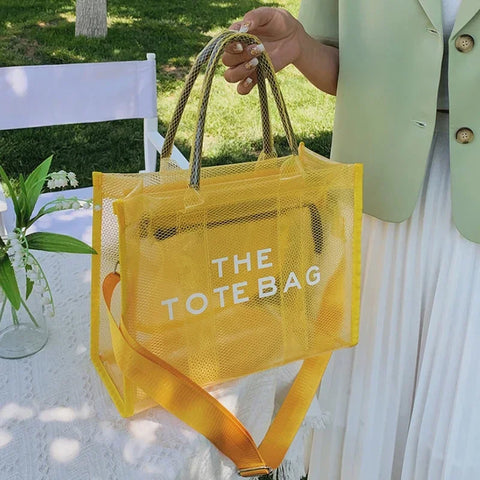 Ladies' Shoulder Tote Bag - Stylish, Clear, Crossbody Bag  
