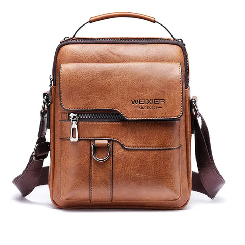 Men Crossbody Bag, Men Shoulder Bag with Top Handle, Top Selling Model, Designer Brand Look, Zipper Handbags, Large Capacity PU Leather Bag for Male Messenger Tote Bags 