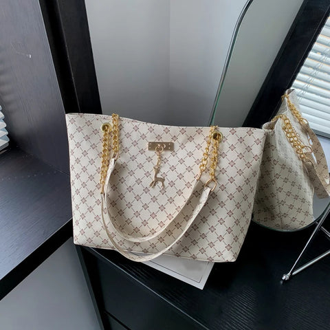 2025 Summer New Presbyopic Handbag Shoulder Bag Large Capacity Tote Bag Women'S Bag