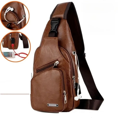 Men's Urban Chest Bag - Large Capacity Crossbody  