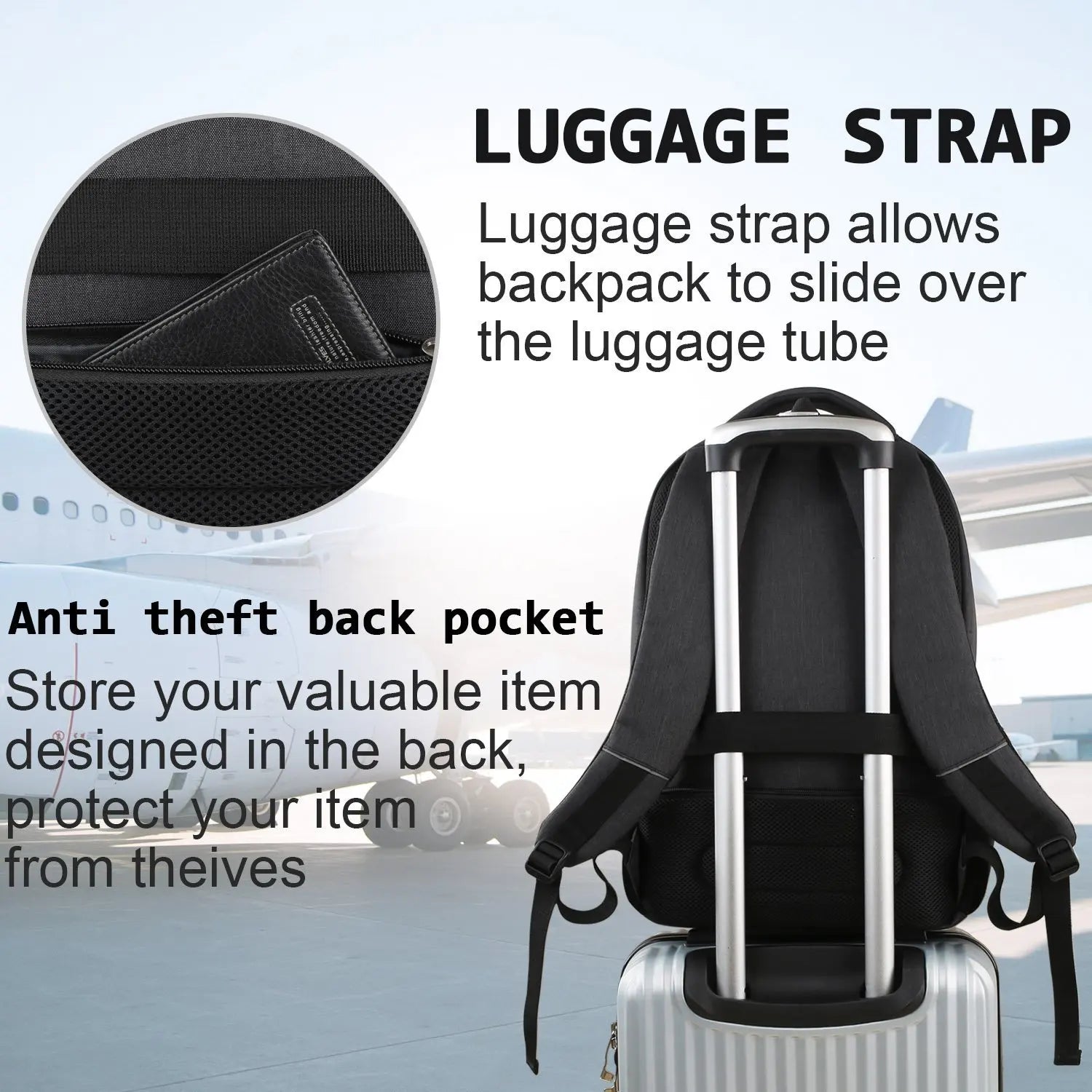 Large Capacity Men Backpack. Suitable for 15.6 Inch Laptop, IPAD or Tablet. Highly versatile use as Travel, Urban, Business, School, Casual, Outdoor and Sports bag. Ergonomic design, USB Port, durable material, water resistant.