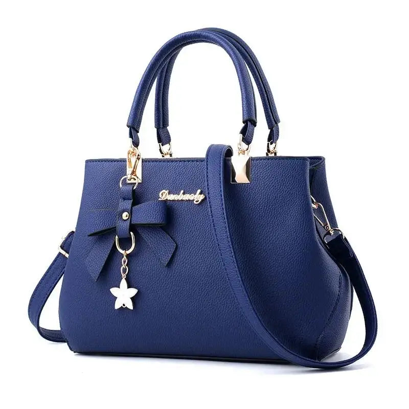 Ladies Messenger Bag with Flower Pendant Designer Look Crossbody Shoulder Bags 2025