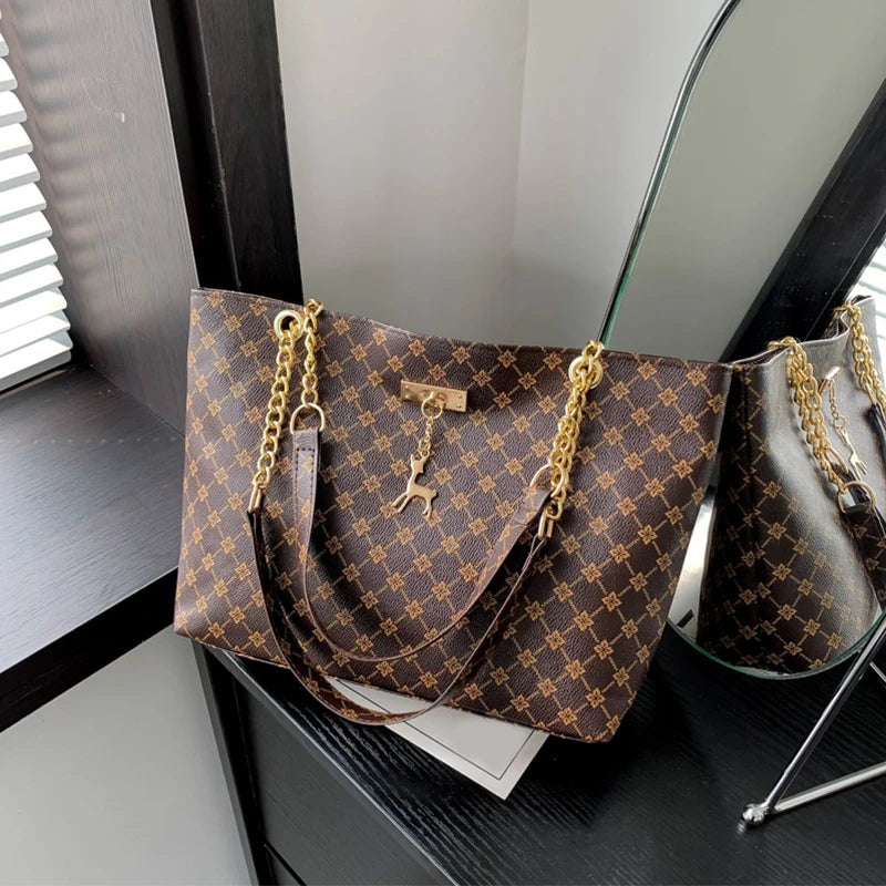 2025 Summer New Presbyopic Handbag Shoulder Bag Large Capacity Tote Bag Women'S Bag