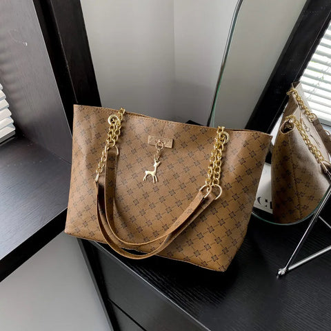2025 Summer New Presbyopic Handbag Shoulder Bag Large Capacity Tote Bag Women'S Bag