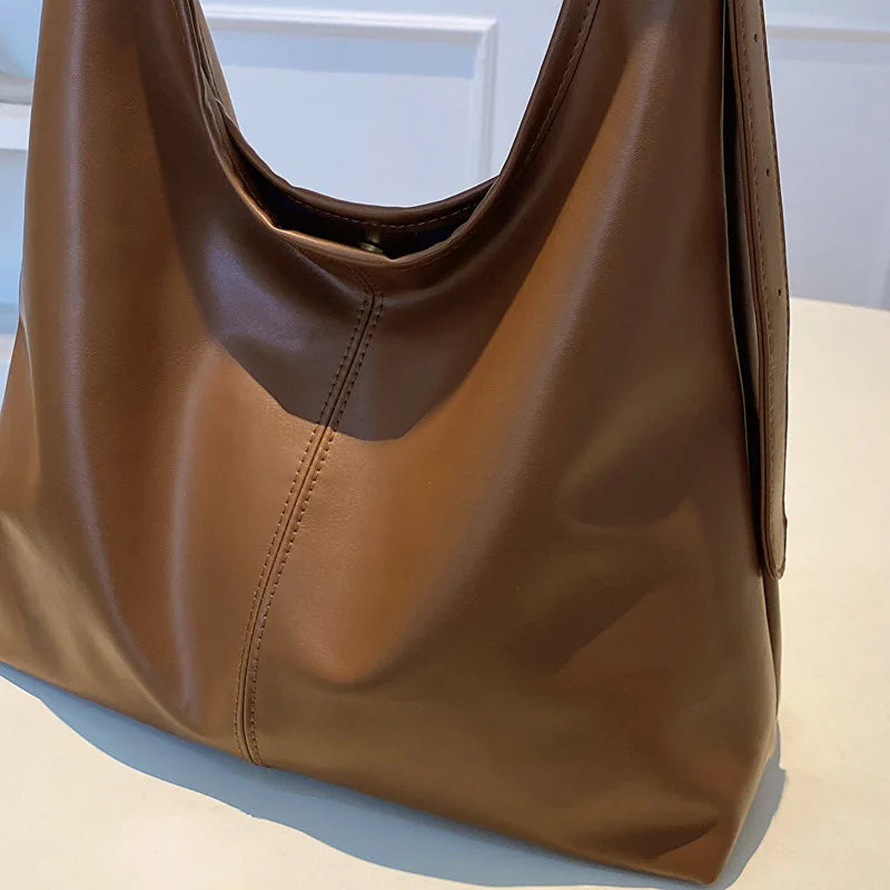 Ladies' Shoulder Bag - Retro Large Tote Bag