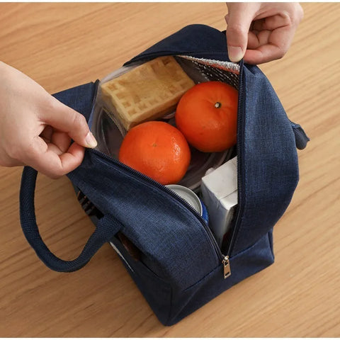 Student Lunch Bag - Letter Written Bento Bag, Teddy Bear, Oxford, Cloth Waterproof Material, Insulated Lunch Box Bag, Office Lunch Bag