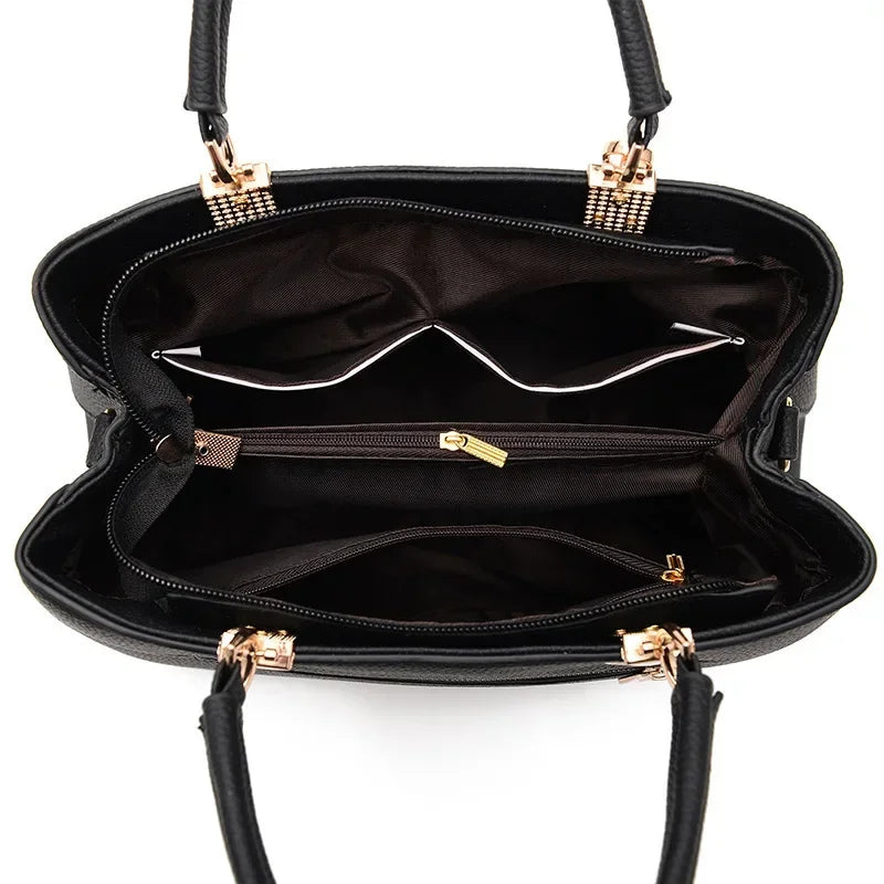 Ladies Messenger Bag with Flower Pendant Designer Look Crossbody Shoulder Bags 2025