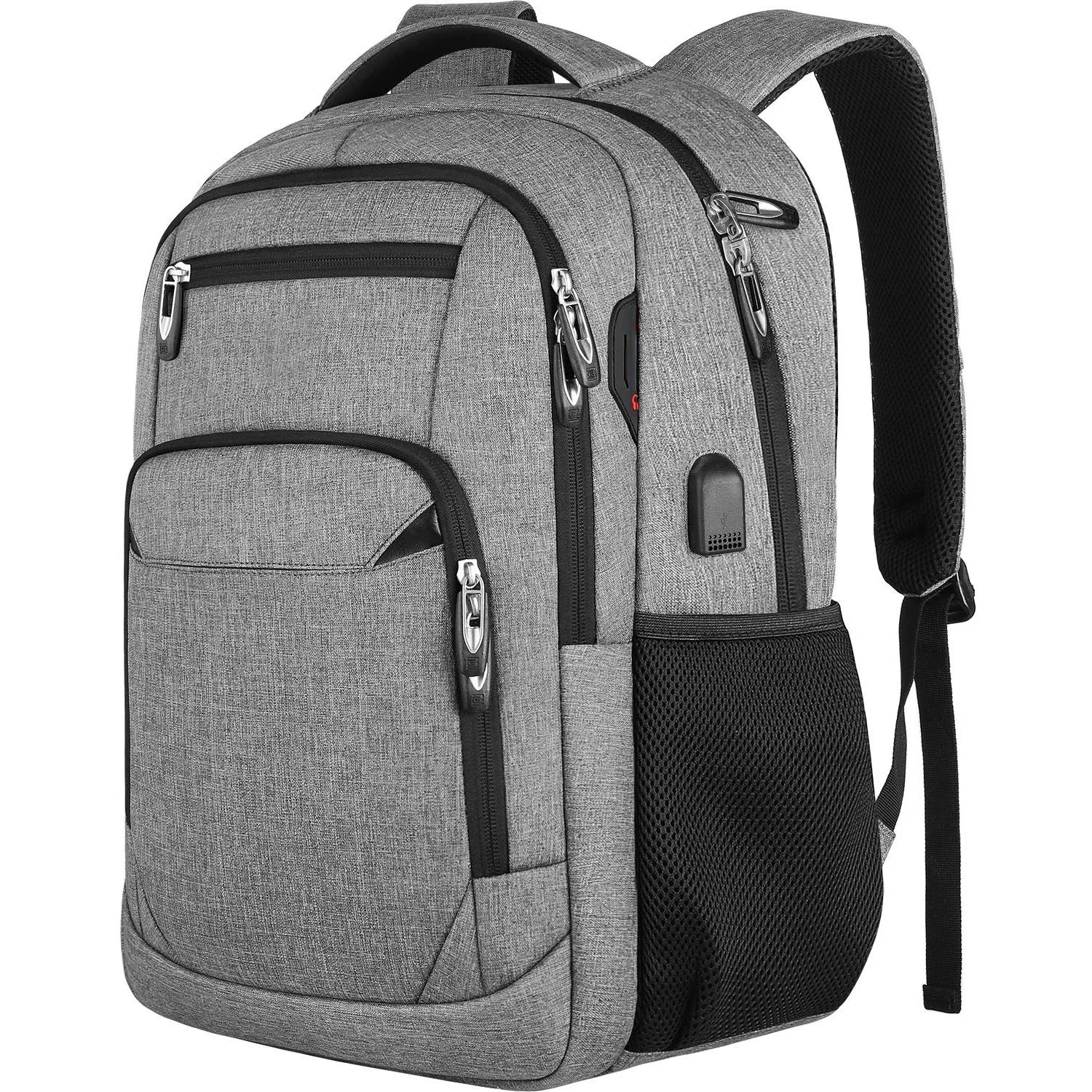 Large Capacity Men Backpack. Suitable for 15.6 Inch Laptop, IPAD or Tablet. Highly versatile use as Travel, Urban, Business, School, Casual, Outdoor and Sports bag. Ergonomic design, USB Port, durable material, water resistant.