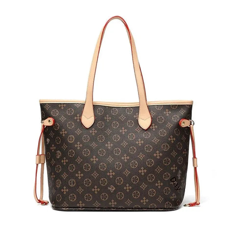 2024 New Trendy Spring Summer Commuter Versatile Large Handbag Fashionable Single Shoulder Old Flower Large Capacity Tote Bag Fo