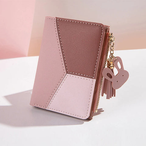 Women's Wallet - PU Leather Ladies Wallet Purses Card Holder Foldable Portable Coin purses for schoolgirls