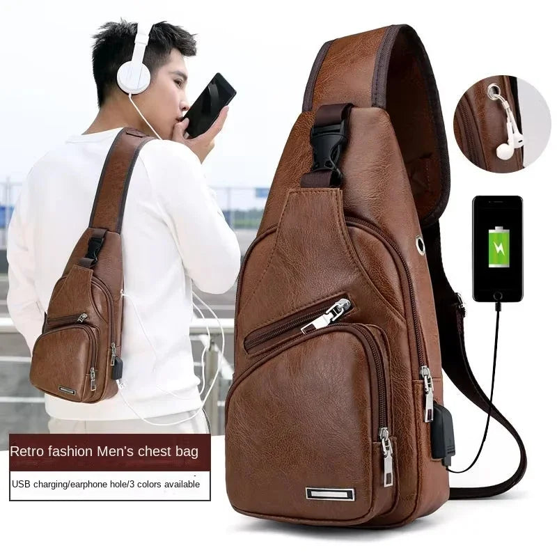 Men's Urban Chest Bag - Large Capacity Crossbody  