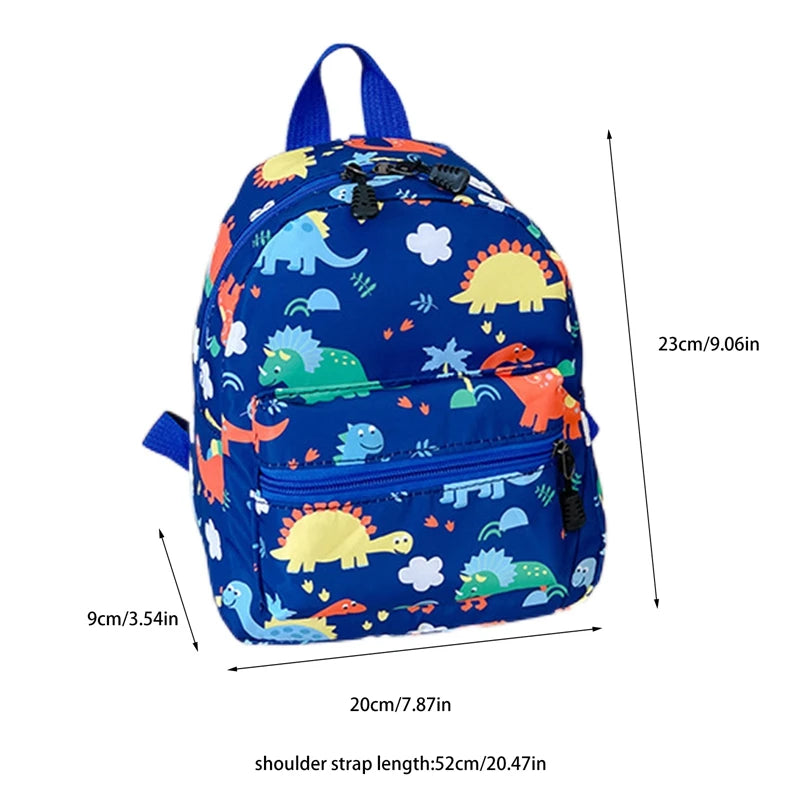 Children's Cartoon Dinosaur Backpack, Cute schoolbag for kindergarten and primary school, waterproof kids bookbags, Animal Bag for boys and girls 