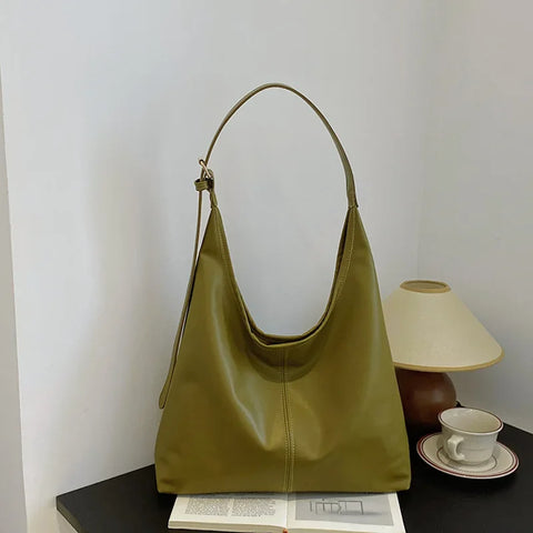Ladies' Shoulder Bag - Retro Large Tote Bag
