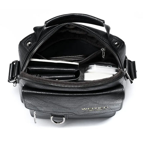 Men Crossbody Bag, Men Shoulder Bag with Top Handle, Top Selling Model, Designer Brand Look, Zipper Handbags, Large Capacity PU Leather Bag for Male Messenger Tote Bags 