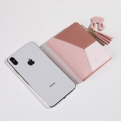 Women's Wallet - PU Leather Ladies Wallet Purses Card Holder Foldable Portable Coin purses for schoolgirls