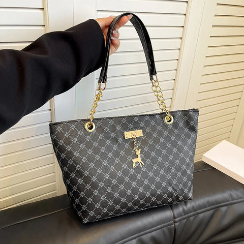 2025 Summer New Presbyopic Handbag Shoulder Bag Large Capacity Tote Bag Women'S Bag