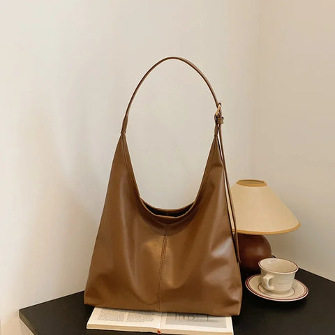 Ladies' Shoulder Bag - Retro Large Tote Bag