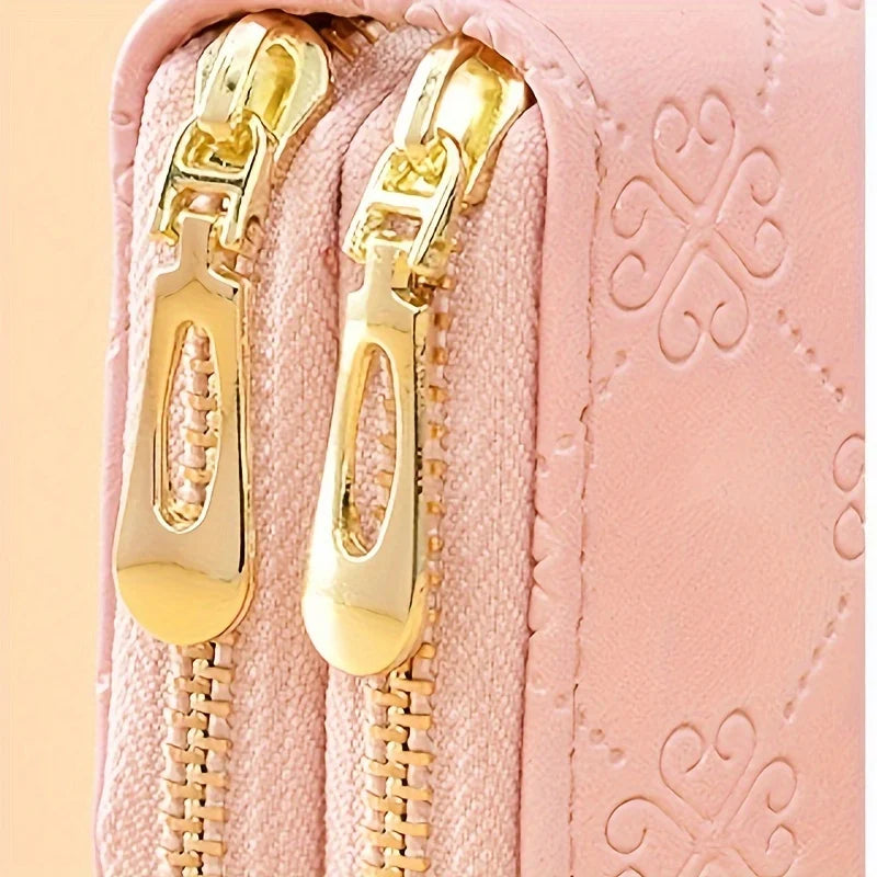 Ladies Wallet, Elegant Personal Storage, Portable Storage, Large Capacity Wallet, Double Layer Cell Phone Bag