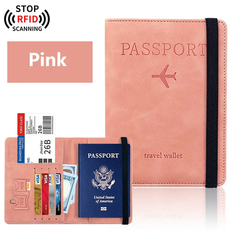Passport Holder for Travel Essentials Passport Wallet Cover Case for Travel Accessories, Passport Book Holders for Women and Men
