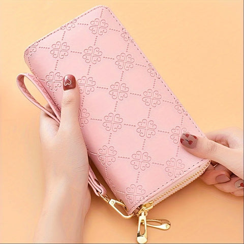 Ladies Wallet, Elegant Personal Storage, Portable Storage, Large Capacity Wallet, Double Layer Cell Phone Bag