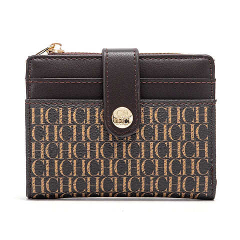 Women Universal Wallet - Fashion Classic Retro, Designer Look, Letter Printed, Portable Card Bag, Wallet