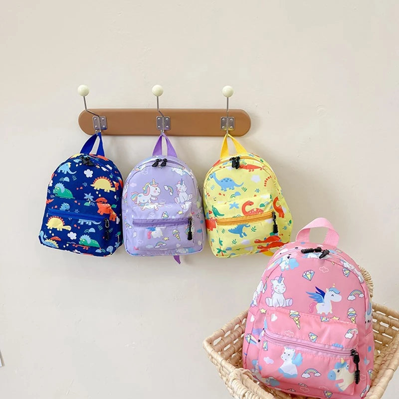 Children's Cartoon Dinosaur Backpack, Cute schoolbag for kindergarten and primary school, waterproof kids bookbags, Animal Bag for boys and girls 